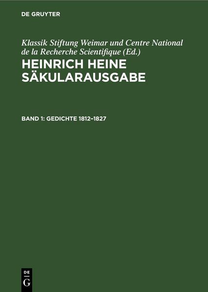 Produktbild: Gedichte 1812&ndash;1827