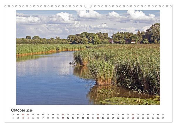 Produktbild: Schleswig und die Schlei - von Schloss Gottorf bis Schleim&uuml;nde (Wandkalender 2026 DIN A3 quer), CALVENDO Monatskalender