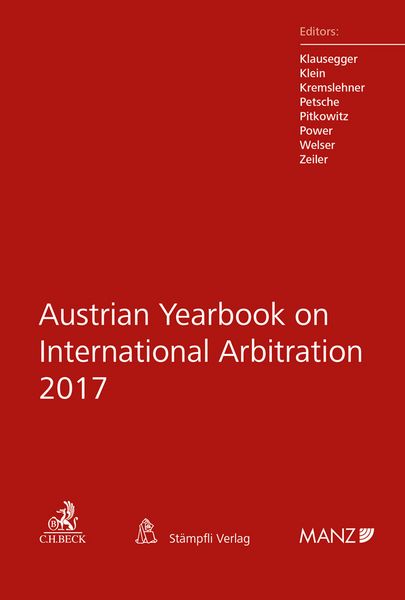 Produktbild: Austrian Yearbook on International Arbitration 2017