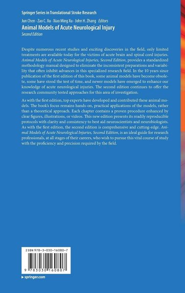 Produktbild: Animal Models of Acute Neurological Injury