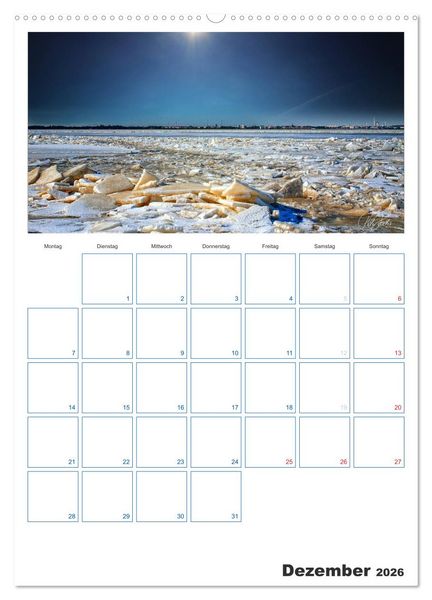 Produktbild: Friesland - Nordseebad Dangast (hochwertiger Premium Wandkalender 2026 DIN A2 hoch), Kunstdruck in Hochglanz