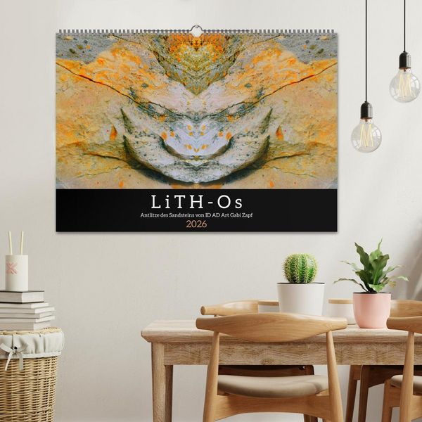 Produktbild: LiTH-Os Antlitze des Sandsteins von ID AD Art Gabi Zapf (Wandkalender 2026 DIN A2 quer), CALVENDO Monatskalender