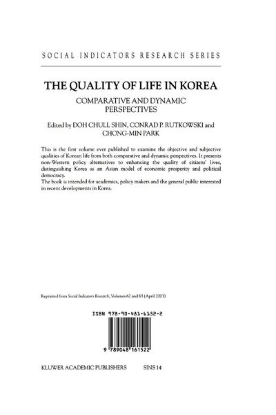 Produktbild: The Quality of Life in Korea