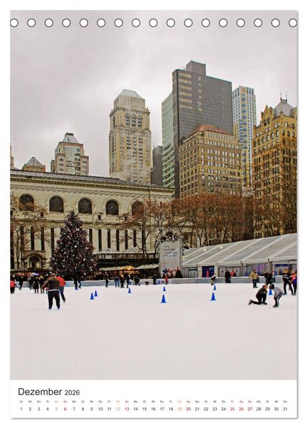 Produktbild: New York - sehenswertes Manhattan bei Tag und Nacht (Tischkalender 2026 DIN A5 hoch), CALVENDO Monatskalender
