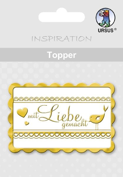 URSUS Topper Topper, Motiv 30 (weiß/gold)