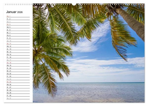 Produktbild: FLORIDA KEYS und KEY WEST Malerische Reiseroute (hochwertiger Premium Wandkalender 2026 DIN A2 quer), Kunstdruck in Hochglanz