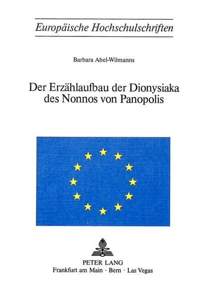 Produktbild: Der Erz&auml;hlaufbau der Dionysiaka des Nonnos von Panopolis