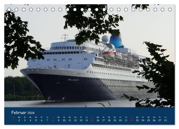 Produktbild: Traumschiffe im Norden (Tischkalender 2026 DIN A5 quer), CALVENDO Monatskalender
