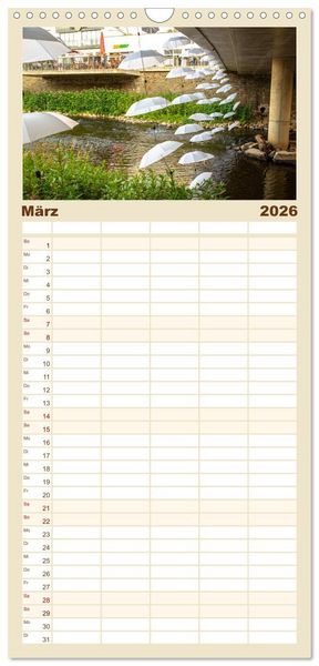 Produktbild: Familienplaner 2026 - SIEGEN Stadt auf acht Bergen mit 5 Spalten (Wandkalender, 21 x 45 cm) CALVENDO