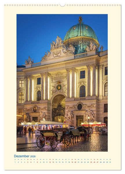 Produktbild: Meine sch&ouml;ne Stadt - ein Spaziergang durch Wien (Wandkalender 2026 DIN A2 hoch), CALVENDO Monatskalender