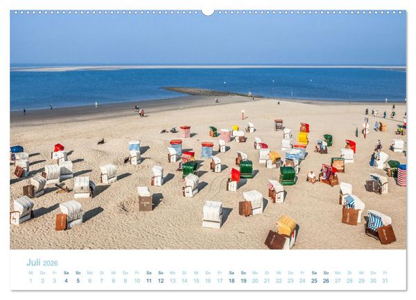 Produktbild: Moin Borkum (Wandkalender 2026 DIN A2 quer), CALVENDO Monatskalender