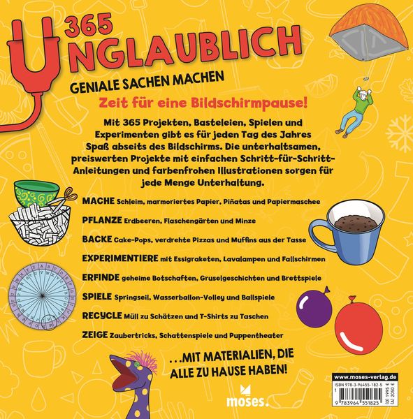 Produktbild: 365 unglaublich geniale Sachen machen - Zeit f&uuml;r eine Bildschirmpause!