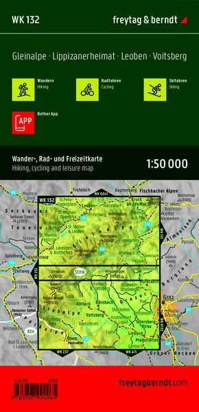 Produktbild: Freytag & berndt Wanderkarte Gleinalpe - Lipizzanerheimat - Leoben - Voitsberg 1:50.000