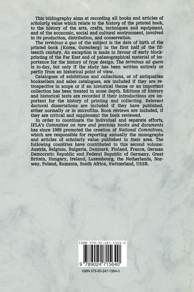 Produktbild: Annual Bibliography of the History of the Printed Book and Libraṙies