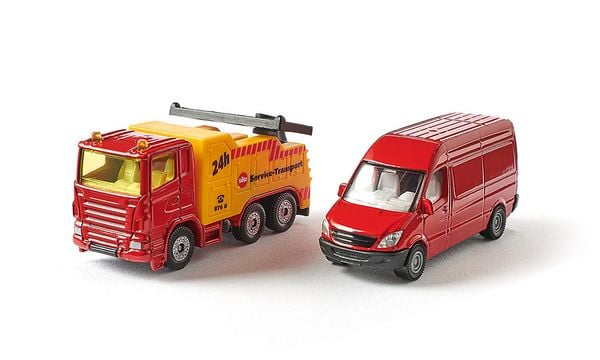 Produktbild: Siku 1667 Abschleppwagen mit PKW