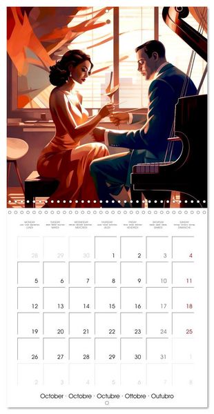 Produktbild: Vibrant Music (Wall Calendar 2026 12 &times; 12 Inch) CALVENDO 12 Month Wall Calendar