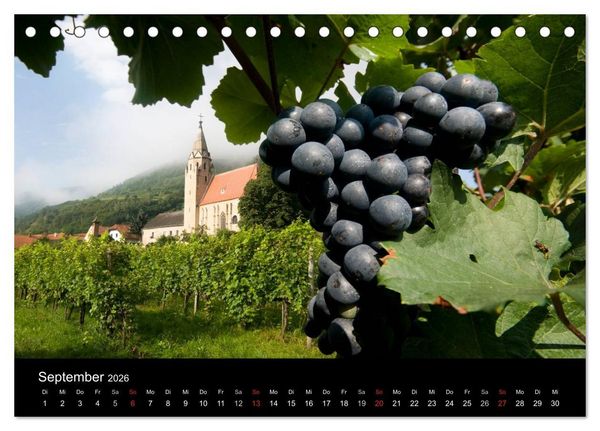 Produktbild: Wachau, Wachau, du Tr&auml;umerin (Tischkalender 2026 DIN A5 quer), CALVENDO Monatskalender