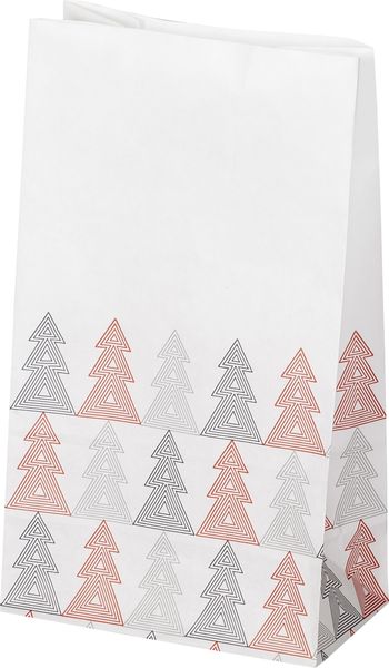 Folia Adventskalender-Set STYLE, aus 24 lebensmittel echten Tüten, Satinband, Sticker