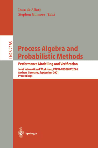 Produktbild: Process Algebra and Probabilistic Methods. Performance Modelling and Verification