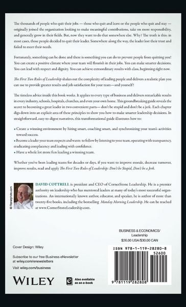 Produktbild: The First Two Rules of Leadership