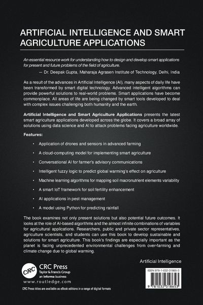 Produktbild: Artificial Intelligence and Smart Agriculture Applications