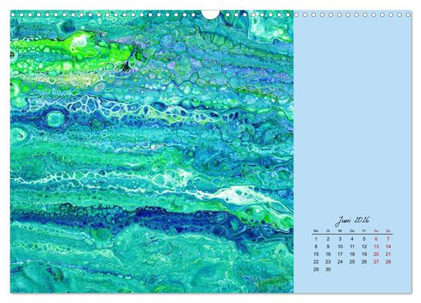 Produktbild: Farbfantasien - Pouring (Wandkalender 2026 DIN A3 quer), CALVENDO Monatskalender