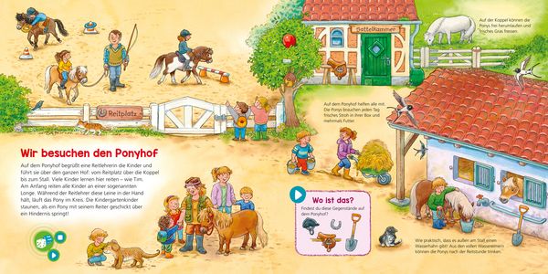 Produktbild: BOOKii&reg; WAS IST WAS Kindergarten Komm mit auf den Ponyhof!