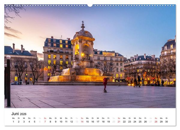 Produktbild: Paris, s'il vous pla&icirc;t! (Wandkalender 2026 DIN A2 quer), CALVENDO Monatskalender