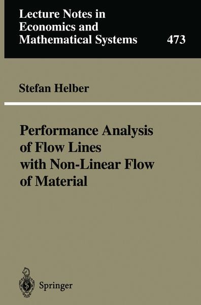 Produktbild: Performance Analysis of Flow Lines with Non-Linear Flow of Material