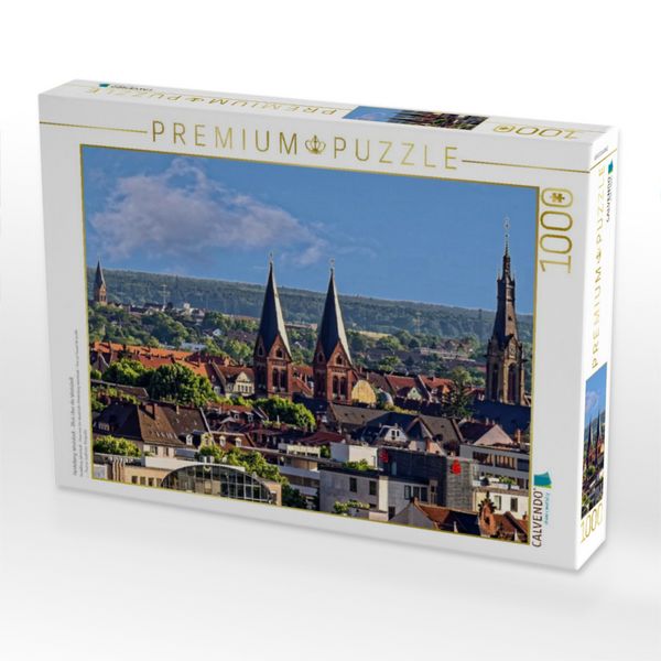 Produktbild: CALVENDO Puzzle Heidelberg-Weststadt - Blick &uuml;ber die Weststadt | 1000 Teile Lege-Gr&ouml;&szlig;e 64x48cm Foto-Puzzle f&uuml;r gl&uuml;ckliche Stunden