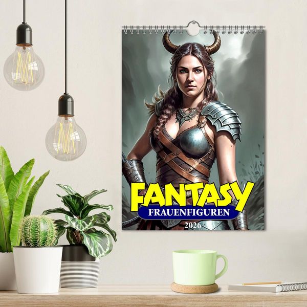 Produktbild: Fantasy-Frauenfiguren (Wandkalender 2026 DIN A4 hoch), CALVENDO Monatskalender
