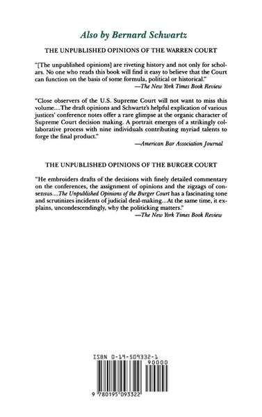 Produktbild: Unpublished Opinions of the Rehnquist Court