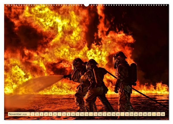 Produktbild: Feuerwehr - weltweit im Einsatz (hochwertiger Premium Wandkalender 2026 DIN A2 quer), Kunstdruck in Hochglanz