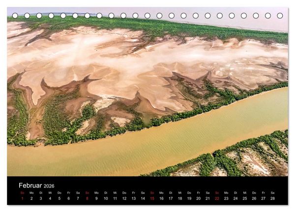 Produktbild: Australien 2026 Kimberley aus der Vogelperspektive (Tischkalender 2026 DIN A5 quer), CALVENDO Monatskalender