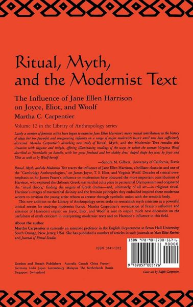 Produktbild: Ritual, Myth and the Modernist Text