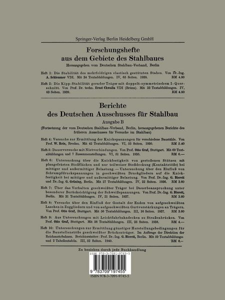 Produktbild: Versuche und Feststellungen zur Entwicklung der geschwei&szlig;ten Br&uuml;cken