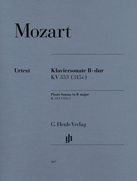 Produktbild: Wolfgang Amadeus Mozart - Klaviersonate B-dur KV 333 (315c)