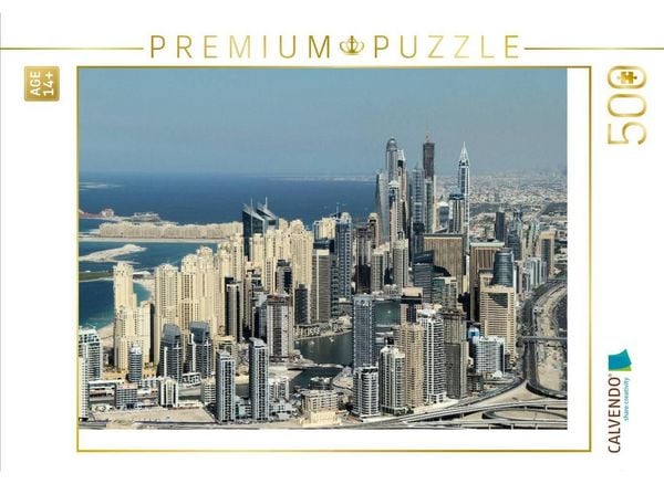 CALVENDO Puzzle Dubai Marina | 500 Teile Lege-Größe 48 × 36 cm Foto-Puzzle für Erwachsene