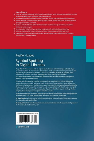 Produktbild: Symbol Spotting in Digital Libraries