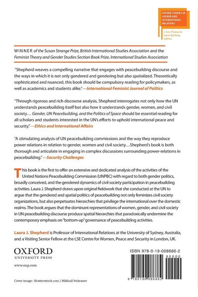 Produktbild: Gender, Un Peacebuilding, and the Politics of Space