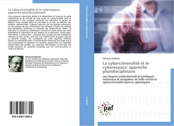 Produktbild: La cybercriminalit&eacute; et le cyberespace: approche pluridisciplinaire