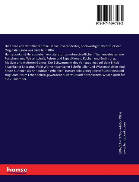 Produktbild: Die Lehre von der Pflanzenzelle