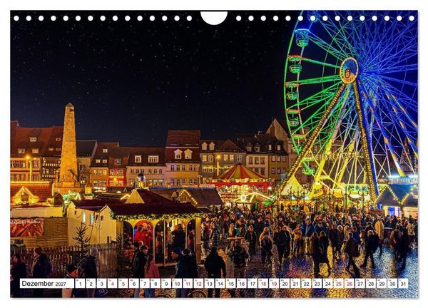 Produktbild: Mein Erfurt - Hier bin ch zu Hause (Wandkalender 2027 DIN A4 quer), CALVENDO Monatskalender