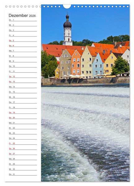 Produktbild: Auf dem Lechradweg - Zwischen Formarinsee und Landsberg am Lech (Wandkalender 2026 DIN A3 hoch), CALVENDO Monatskalender
