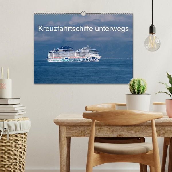 Produktbild: Kreuzfahrtschiffe unterwegs (Wandkalender 2026 DIN A3 quer), CALVENDO Monatskalender