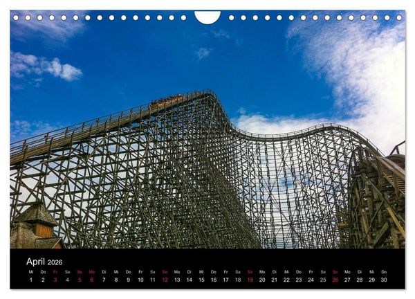 Produktbild: Made for Fear - Der Achterbahnkalender (Wandkalender 2026 DIN A4 quer), CALVENDO Monatskalender