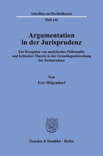 Produktbild: Argumentation in der Jurisprudenz.