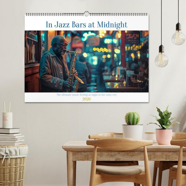 Produktbild: In Jazz Bars at Midnight (Wall Calendar 2026 DIN A2 landscape), CALVENDO 12 Month Wall Calendar