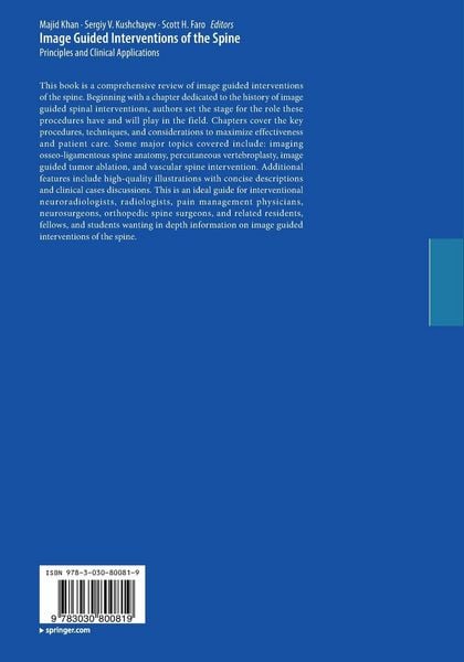 Produktbild: Image Guided Interventions of the Spine