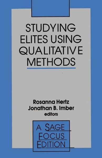 Produktbild: Studying Elites Using Qualitative Methods